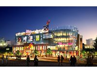 乐客来国际商业中心娱乐中心——赛亚星游城夜景效果图