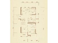 海亮兰郡漫香醍5#7#9#C户型3室2厅2卫1厨-129.00㎡