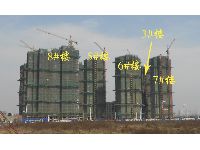 淮矿东方蓝海8、7、6、5、3#楼工程进度2013.3.2